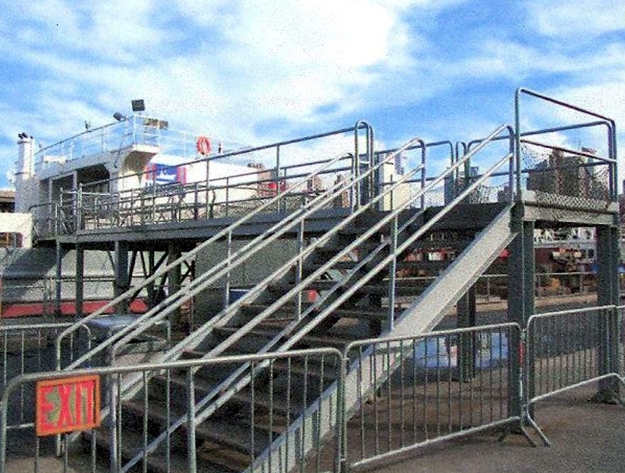 Stairs and Ramps for the Intrepid Sea, Air, and Space Museum in NY Harbour