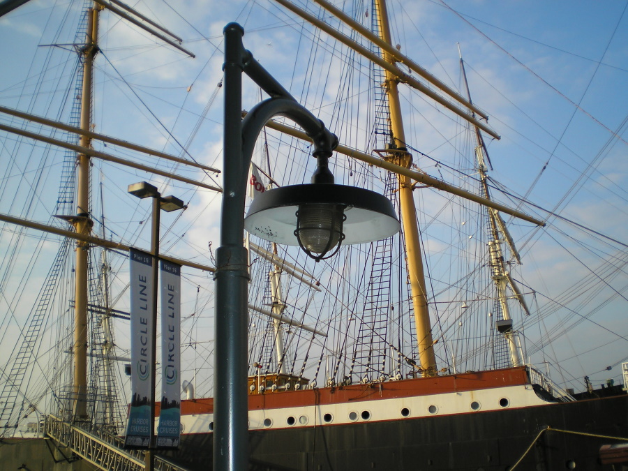 Lamp Post at the South Street Seaport